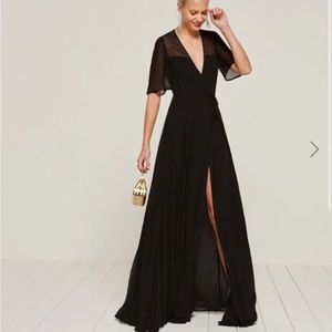 Reformation Julienne Dress in Black - NWT